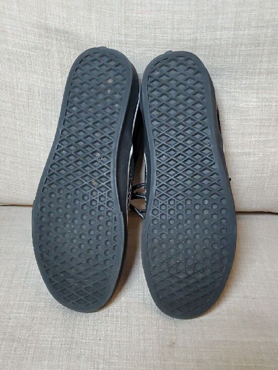 Vans Men’s Black & White Patterned Slip-On Loafers Size 11 main image 4